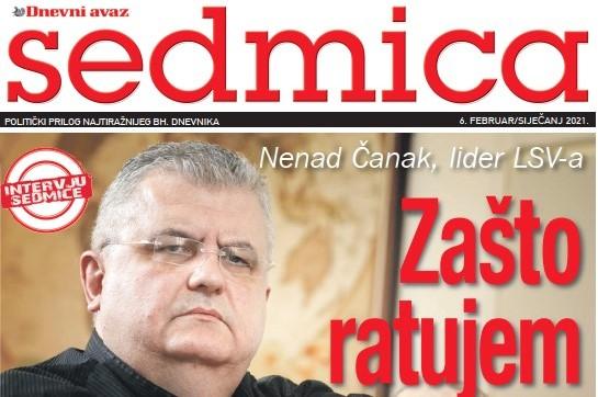 Poklon prilog našim čitaocima u subotu: Sedmica / Nenad Čanak: Zašto ratujem sa Šešeljem