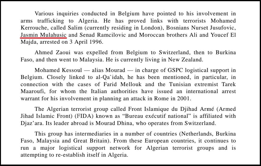 Facsimile of page 13 of the Report where the name of Jasmin Mulahusić is also stated - Avaz