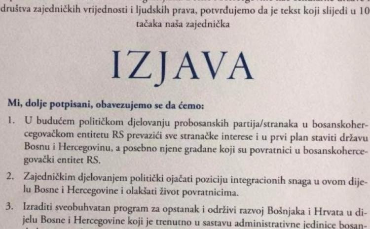 Content of the statement - Avaz