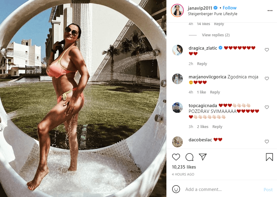 Objava Jana Todorović na Instagramu - Avaz