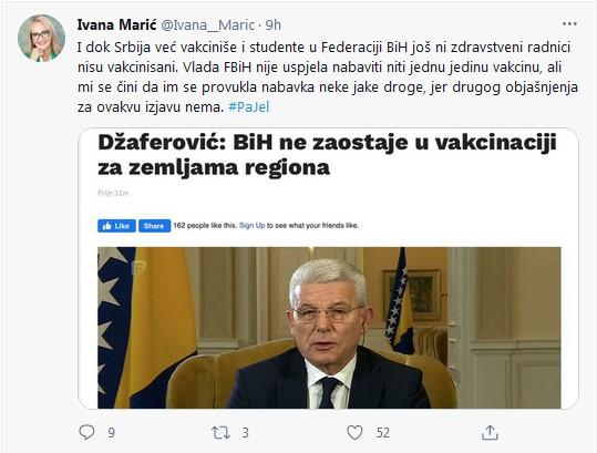 Status Ivane Marić - Avaz