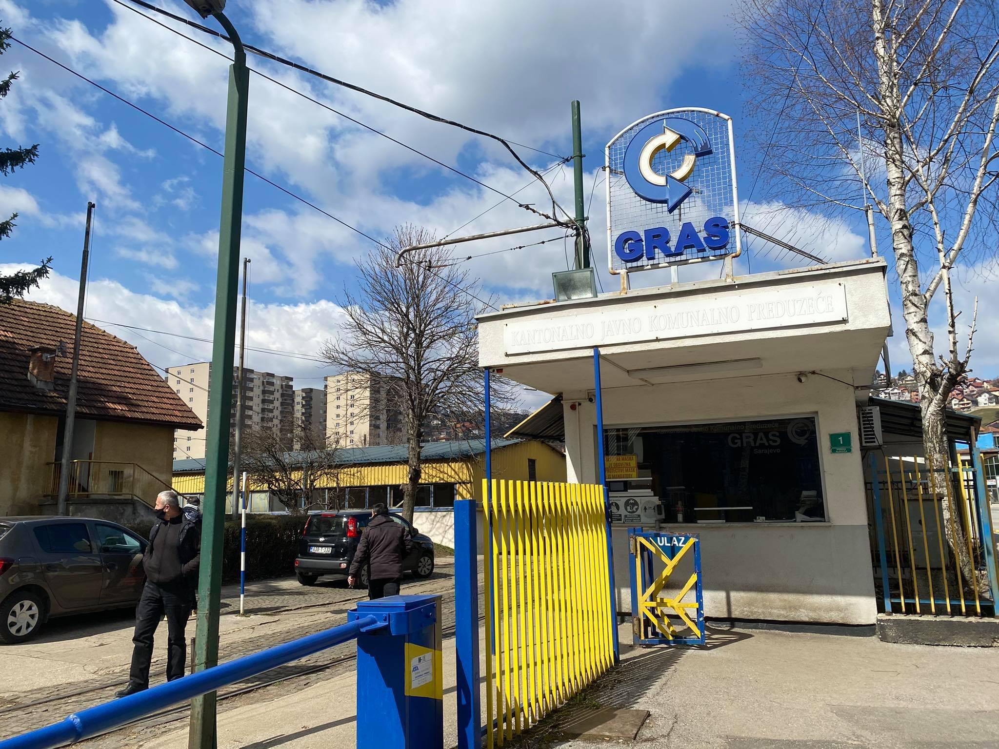 Protesti radnika GRAS-a u Sarajevu - Avaz