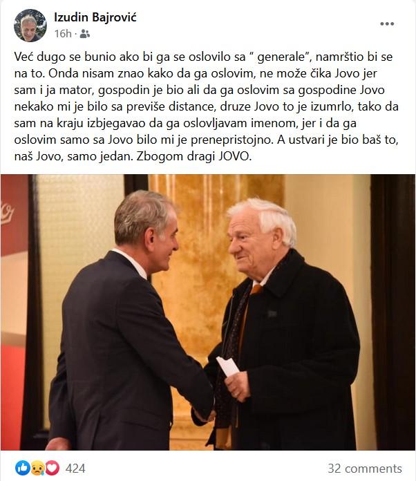 Oprostio se od generala - Avaz