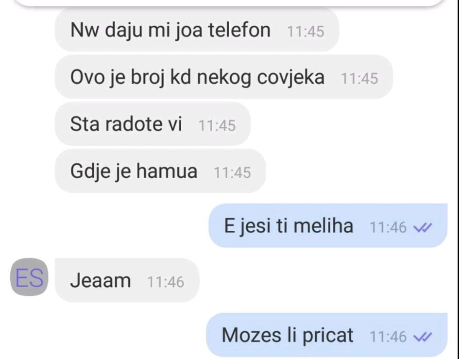 Prepiska između Melihe i njenog supruga Jasmina - Avaz