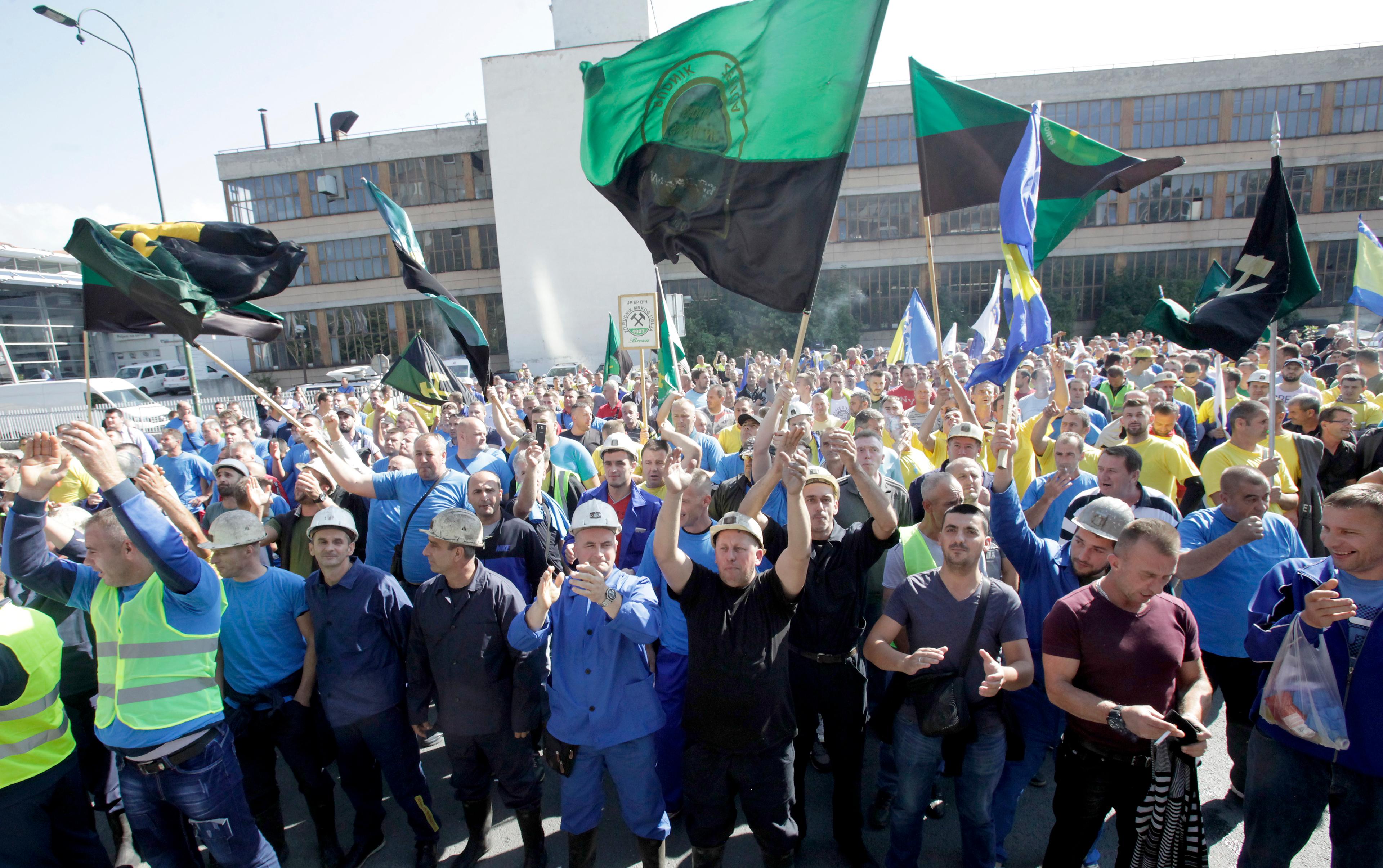 S jednog od ranijih protesta rudara: Jasne poruke za nadležne - Avaz