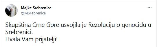 Status koji su objavile na Twitteru - Avaz