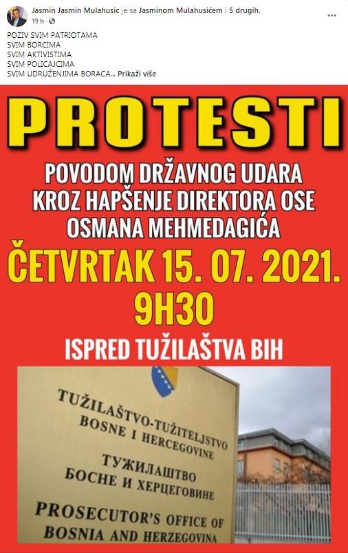 Odmah nakon hapšenja pozvao ahbabe na proteste - Avaz