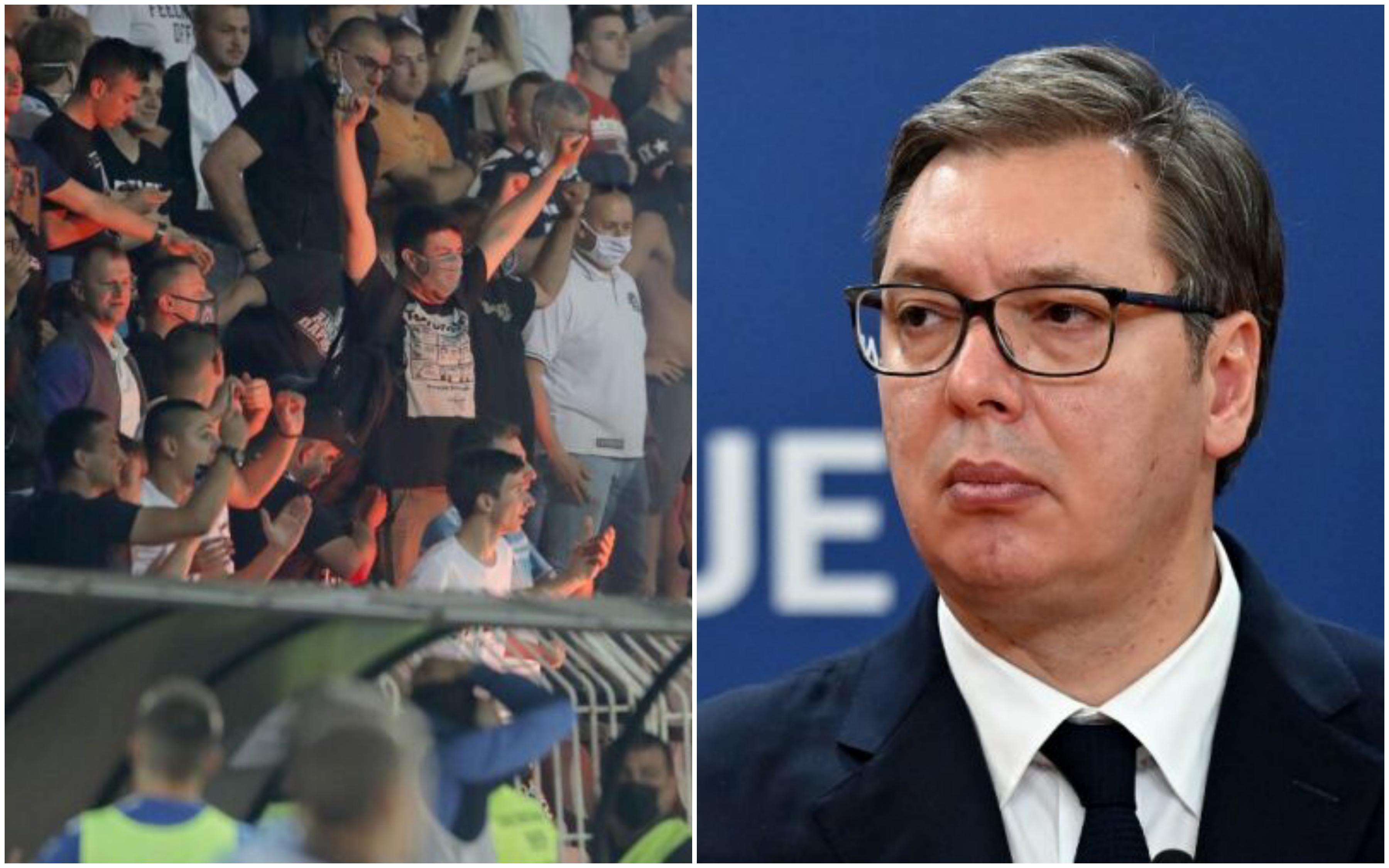 Navijači Partizana slavili golove i vrijeđali Vučića, oglasio se klub