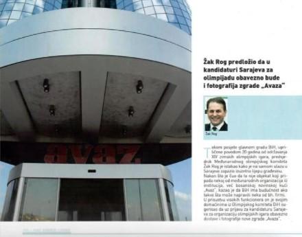 Jacques Rogge: Insisted that photos of the Avaz building be included in Sarajevo's application for the organization of the Olympic Games - Avaz