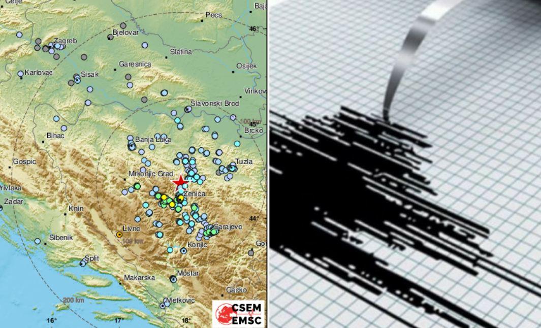 Zemljotres jačine 4,2 stepena po Rihretu pogodio je centralni dio Bosne i Hercegovine - Avaz