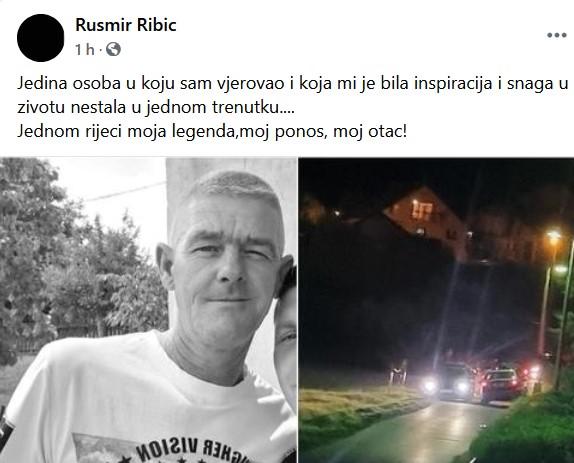 Objava Rusmira Ribića - Avaz