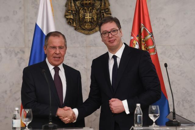 Lavrov i Vučić tokom jednog od ranijih susreta - Avaz