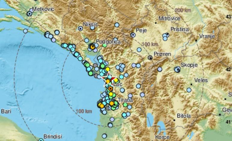 Zemljotres u Albaniji, osjetio se i u Crnoj Gori