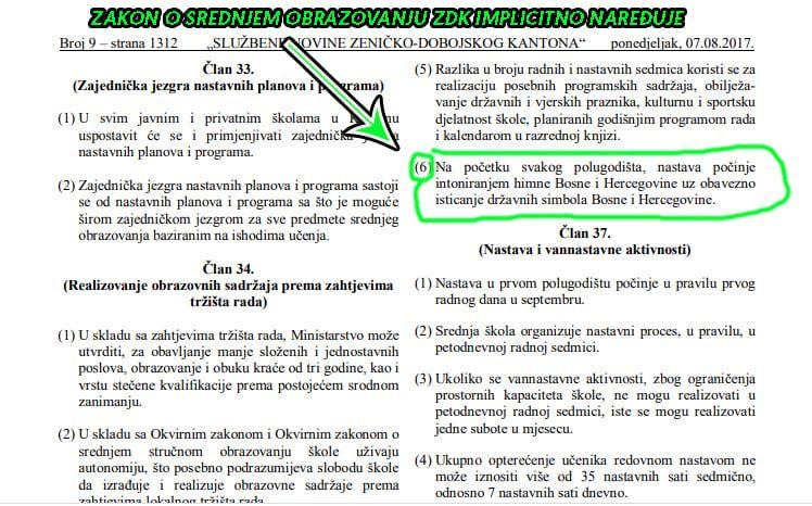 Zakon o srednjem obrazovanju ZDK - Avaz