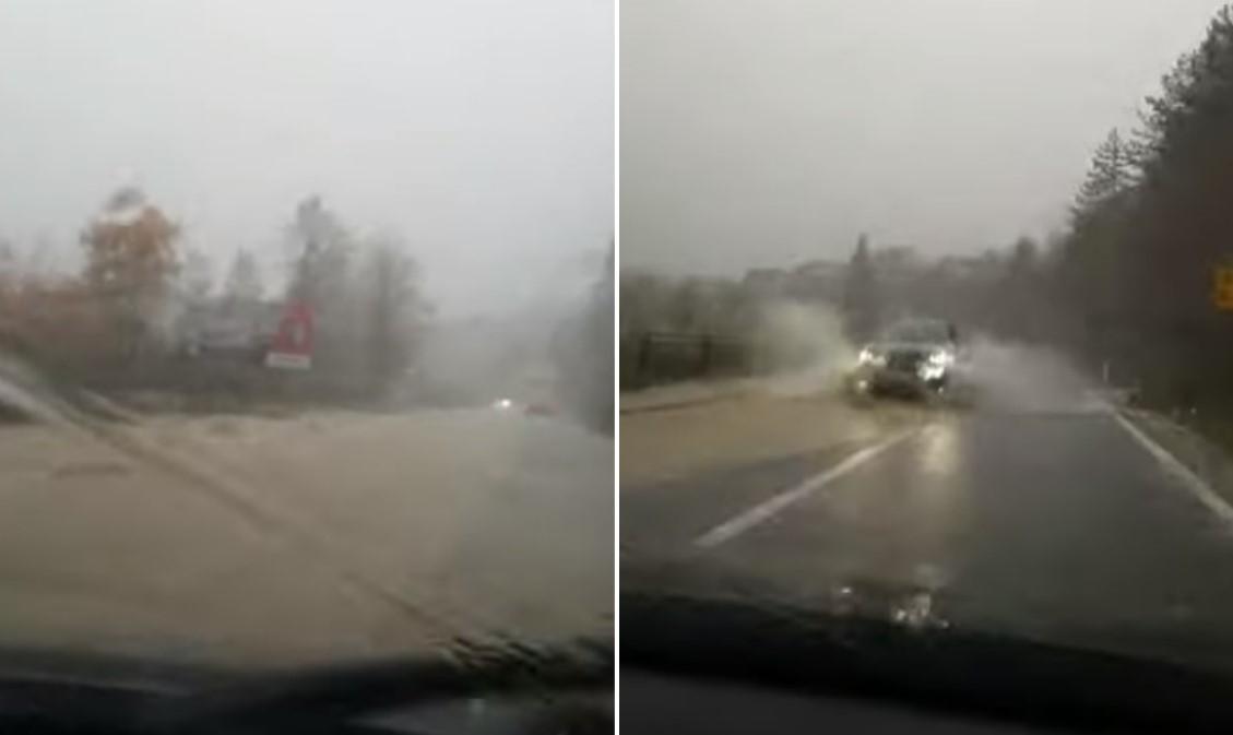 Haos na putu Konjic - Mostar: Rijeka teče cestom