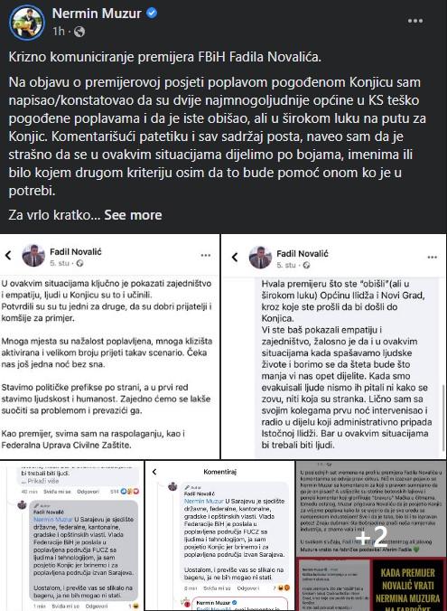 Objava Muzura na Facebooku - Avaz