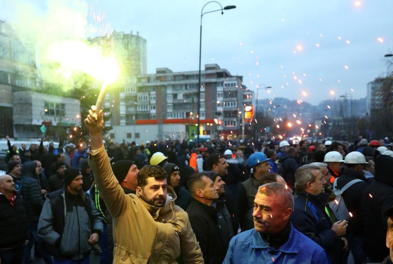 Sa protesta rudara - Avaz