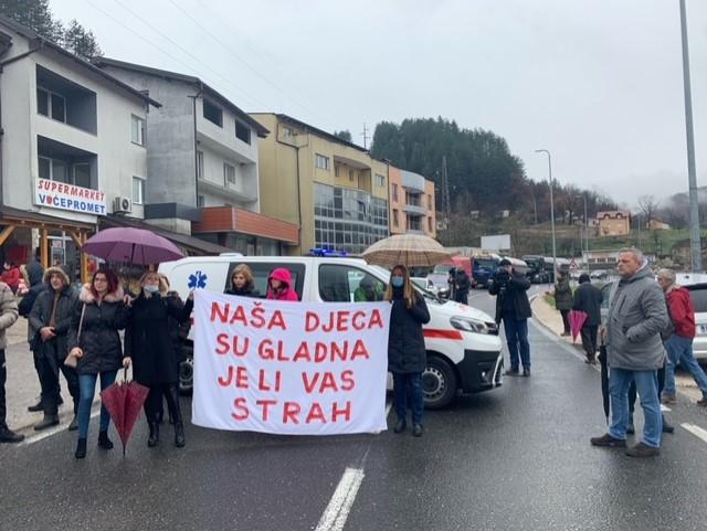 Protesti radnika u Konjicu - Avaz