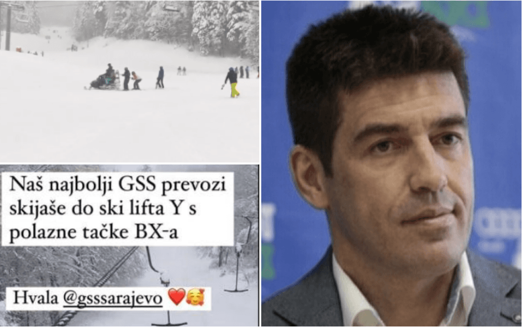 Na Bjelašnici ne radi šestosjed, pripadnici GSS-a sankama prevoze skijaše