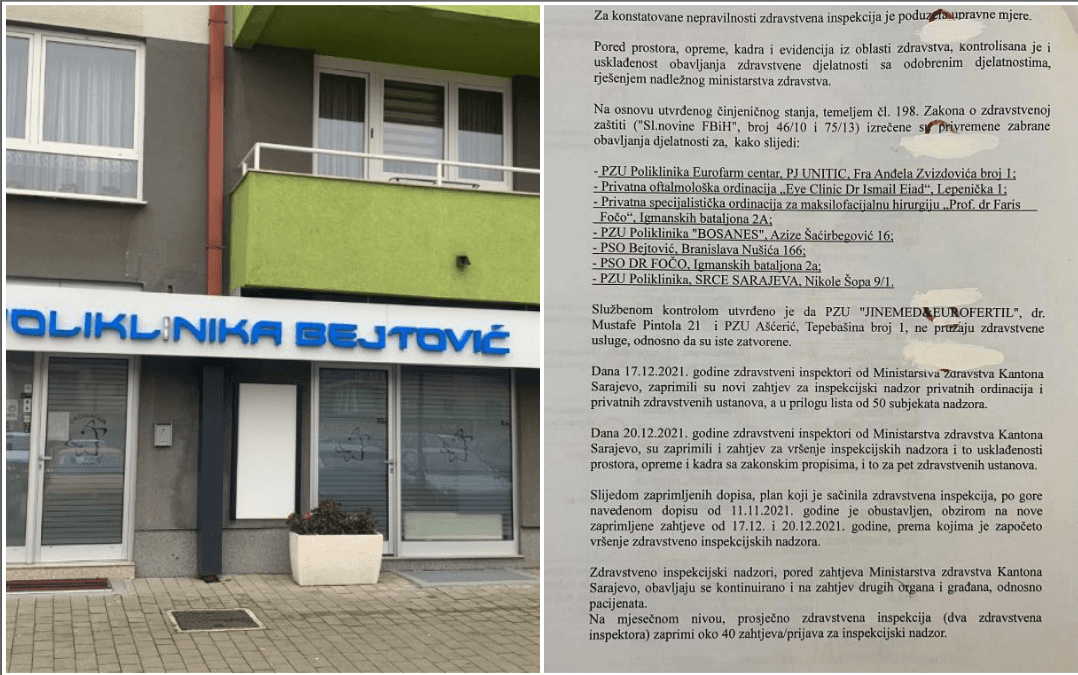 Zatvorena i Klinika "Bejtović" - Avaz