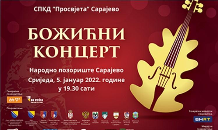 Božićni koncert 5. januara u Narodnom pozorištu Sarajevo