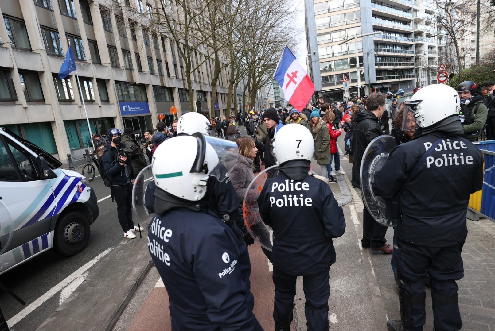 Sa današnjih protesta u Belgiji - Avaz