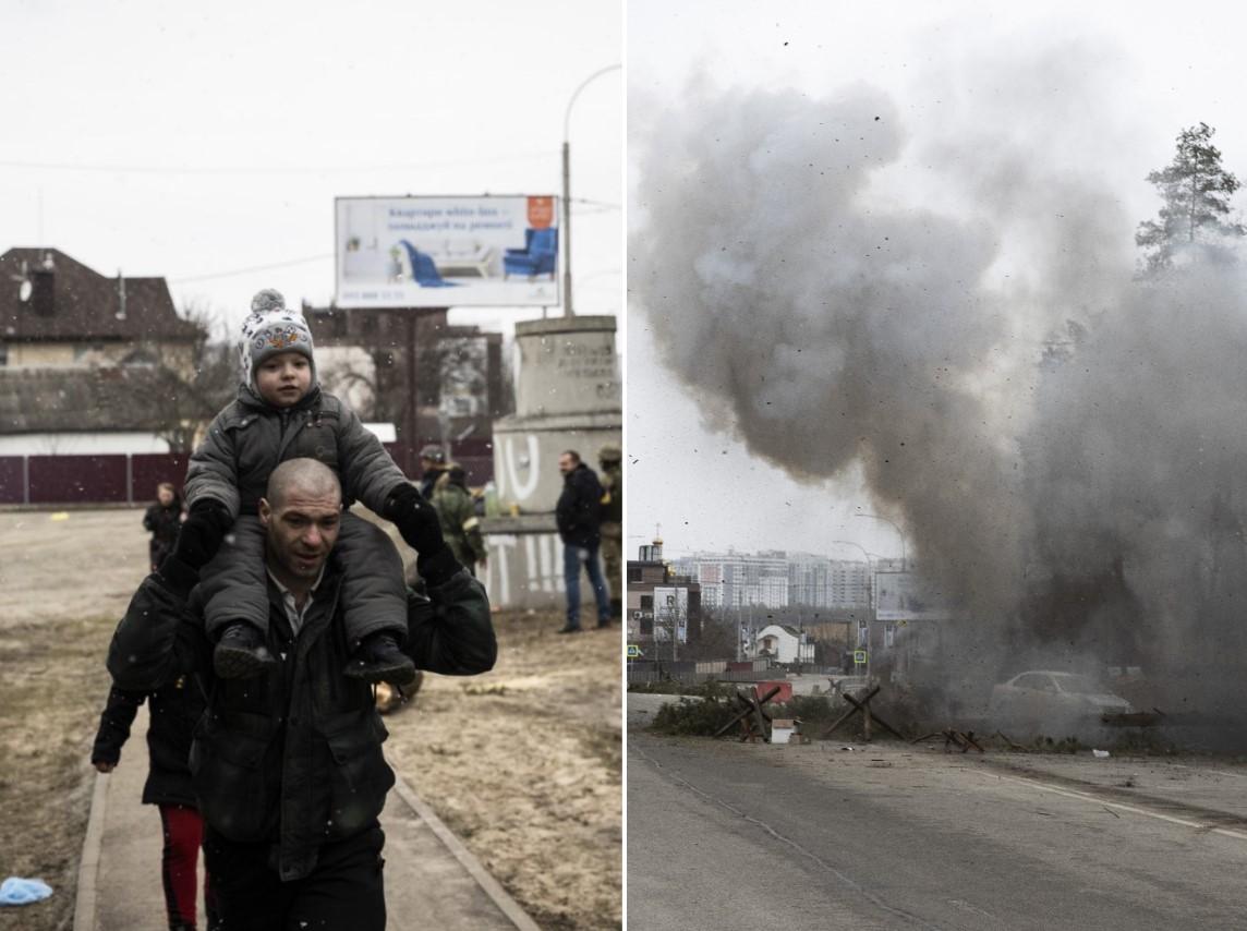 Stravični prizori: U jeku sukoba i eksplozija traje evakuacija civila iz Irpina