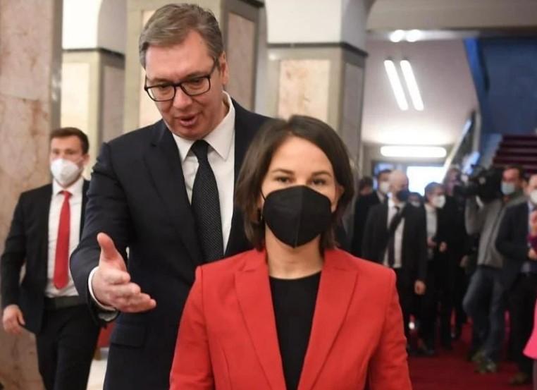 Aleksandar Vučić se sastao s njemačkom ministricom vanjskih poslova Analenom Berbok