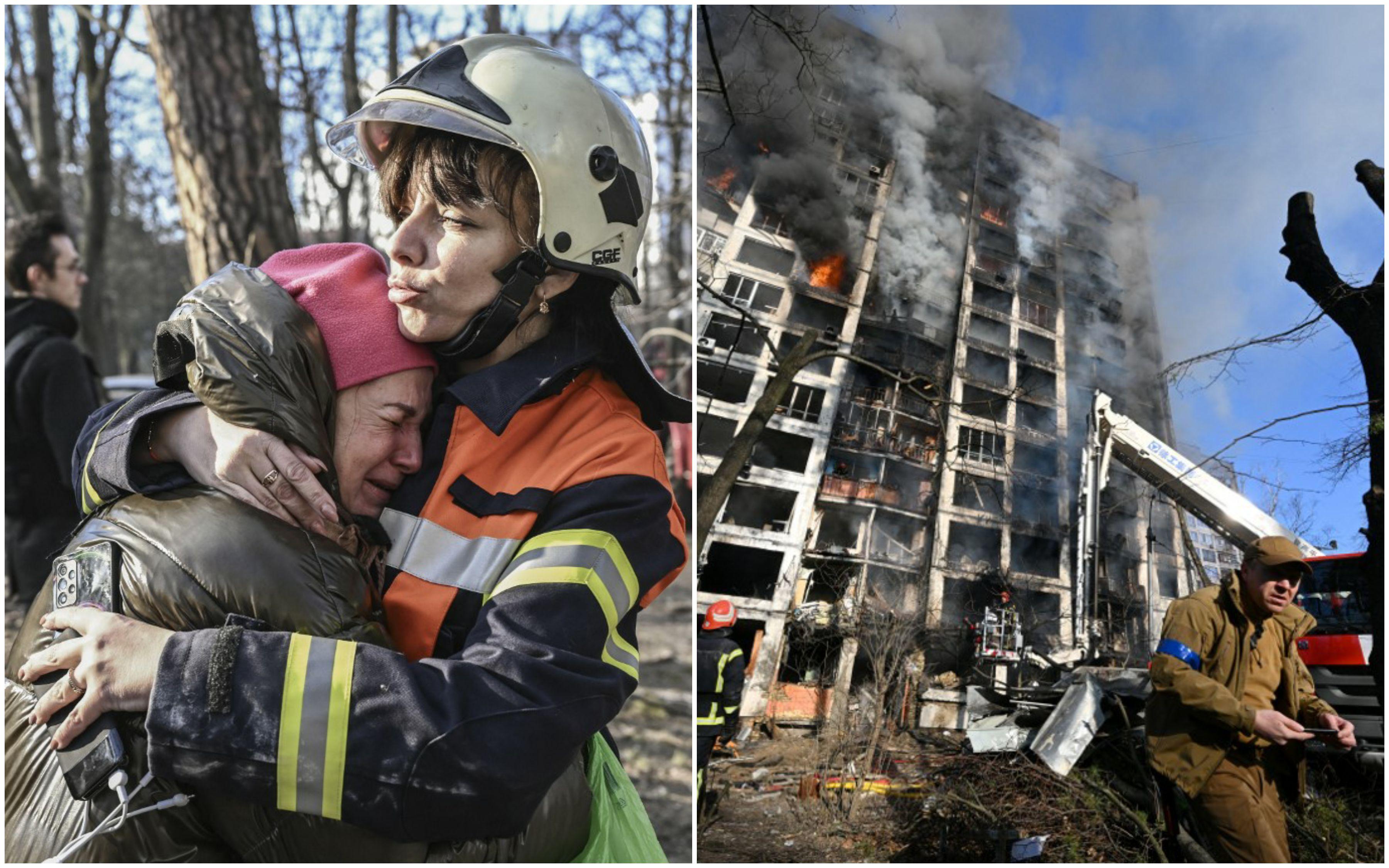 Užasni prizori iz Kijeva nakon bombardiranja: Beživotna tijela, očaj civila, vatrogasci na izmaku snaga...