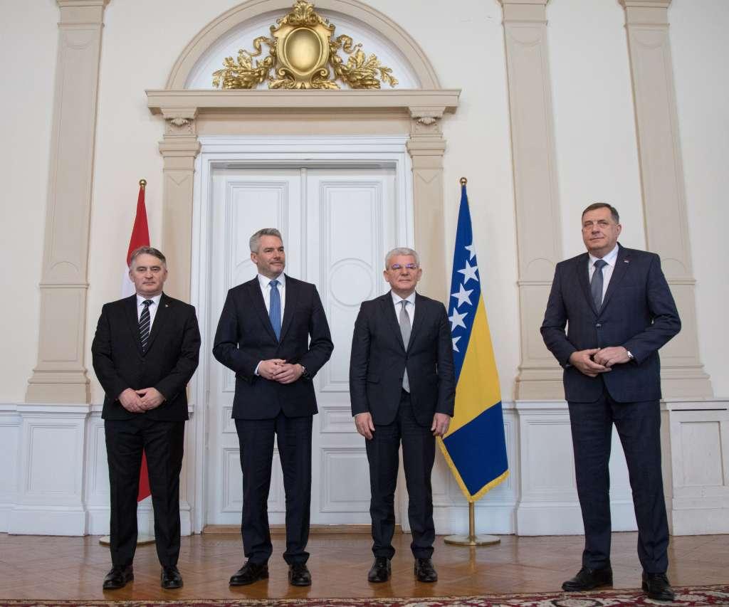 Komšić, Nehammer, Džaferović and Dodik - Avaz