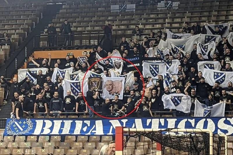 BH Fanaticosi vulgarnom zastavom izvrijeđali predsjednika Rukometnog saveza BiH