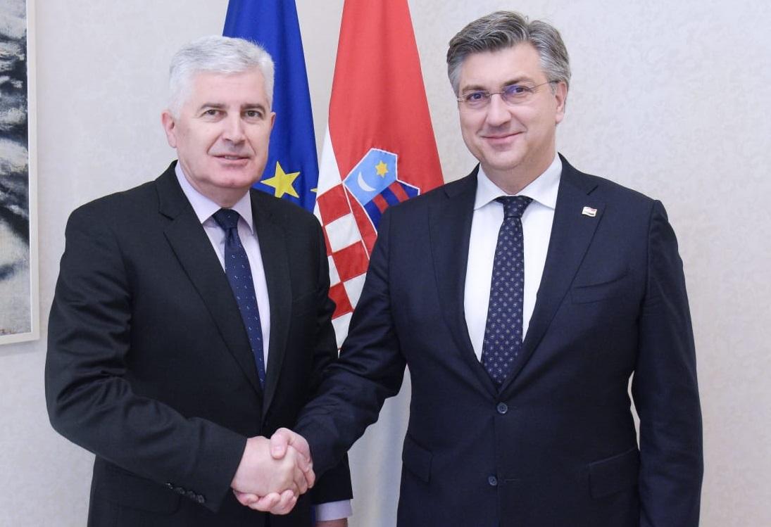 Čović sa Plenkovićem: Dogovor o Izbornom zakonu od ključne važnosti za euroatlantski put BiH