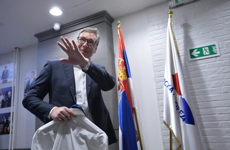 Aleksandar Vučić stigao u izborni štab SNS-a - Avaz