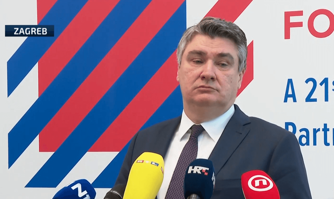 Zoran Milanović na današnjem obraćanju medijima - Avaz