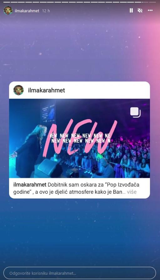 Objava na Instagramu - Avaz