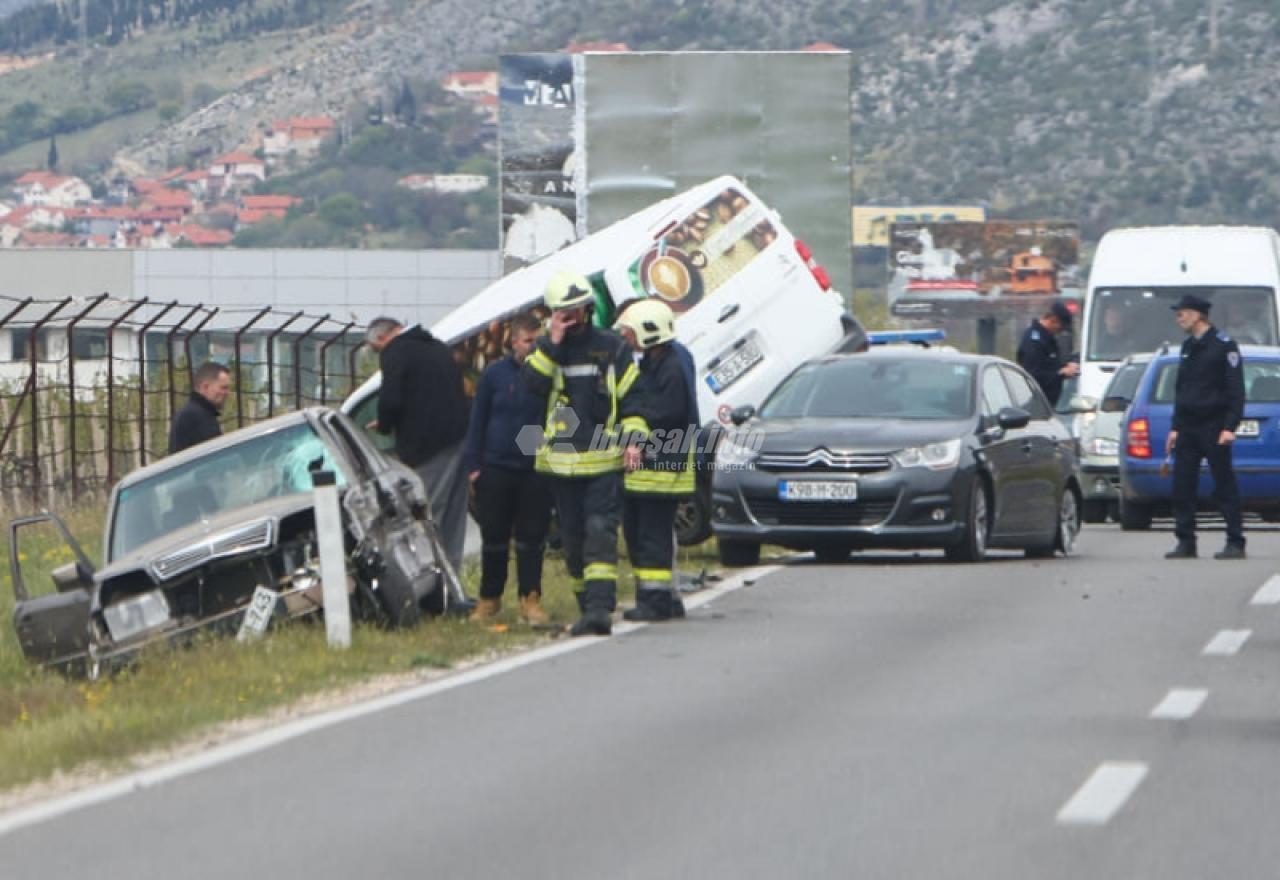 Sudar kod Mostara, učestvovala tri vozila