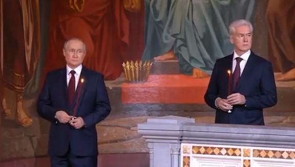 Dok traju napadi na Ukrajinu: Putin se navodno pojavio na uskršnoj liturgiji u Moskvi