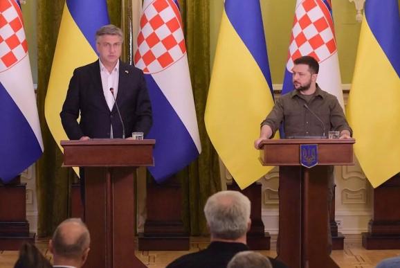 Plenković poručio Zelenskom: Vi se borite za slobodu svih nas