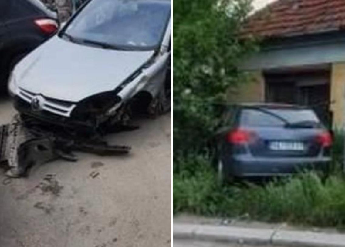 Audi je nakon nesreće izletio sa puta i udario u obližnju kuću - Avaz