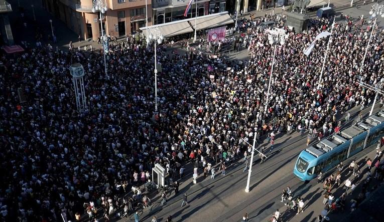 Sa protesta u Zagrebu - Avaz