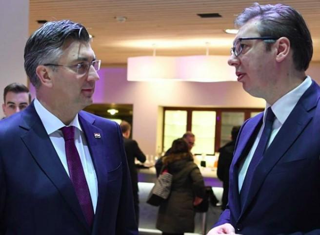 Andrej Plenković i Aleksandar Vučić - Avaz