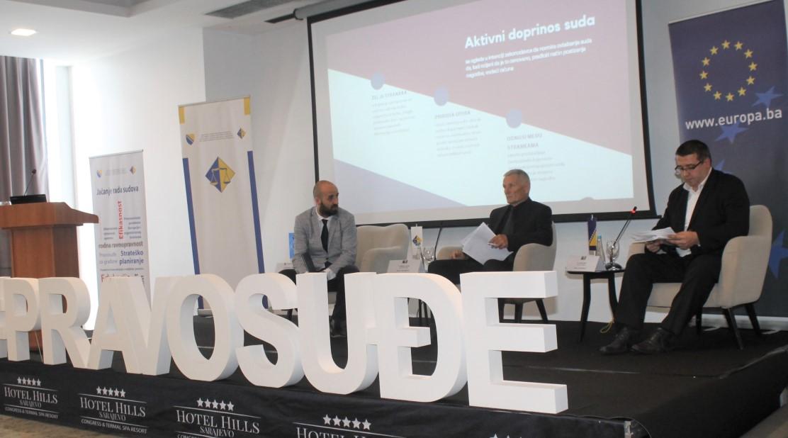 Održana Panel diskusija „Uloga suda u zaključenju sudske nagodbe“, učestvovao i VSTV BiH