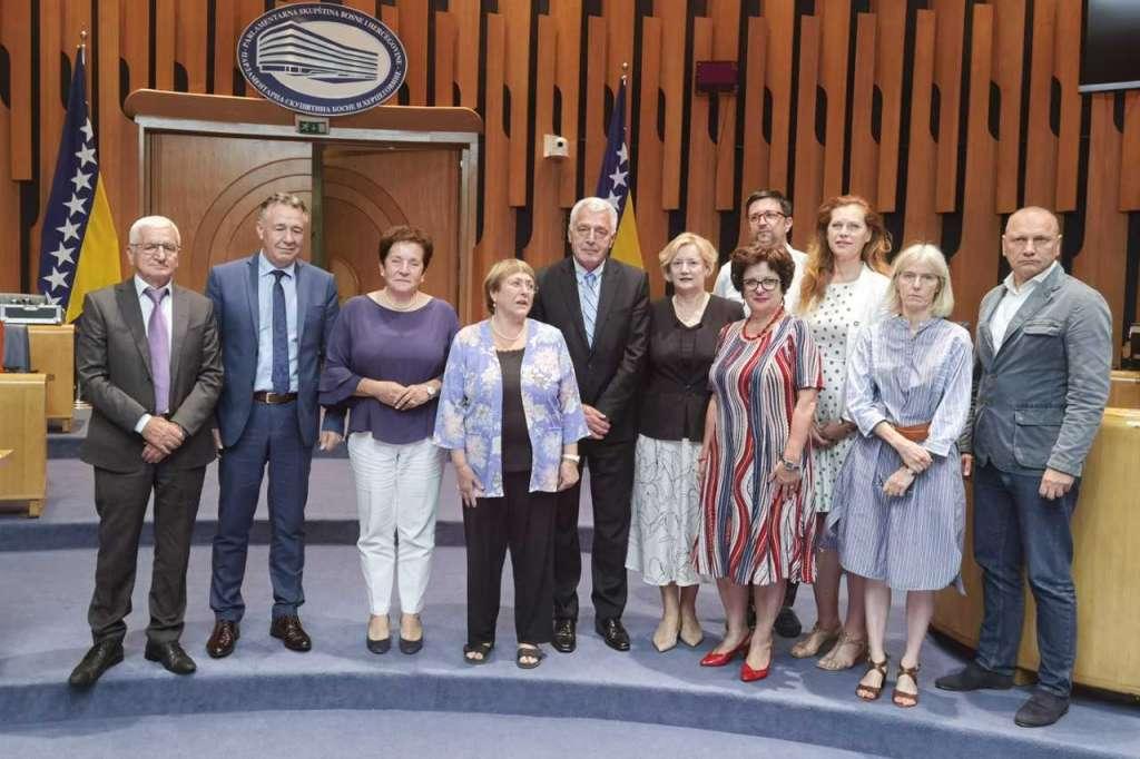 Mišel Bašelet sa predstavnicima parlamentarne komisije - Avaz