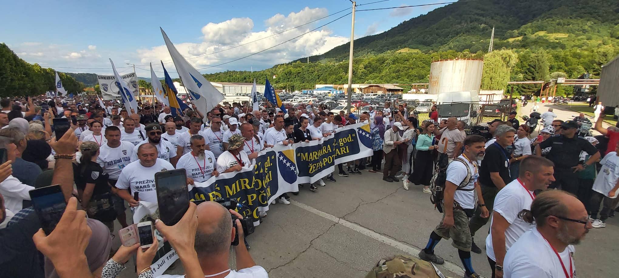 Marš mira stigao u Potočare - Avaz