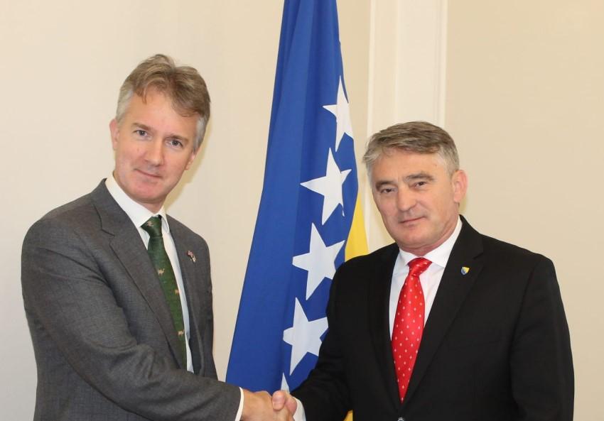 Ambasador Rajli i Komšić: Velika Britanija podržava suverenitet i teritorijalni integritet BiH