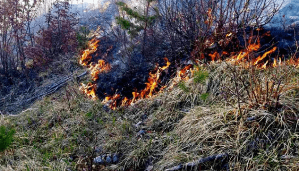 Na gradilištu mosta koridora 5C gorjela drvena platforma