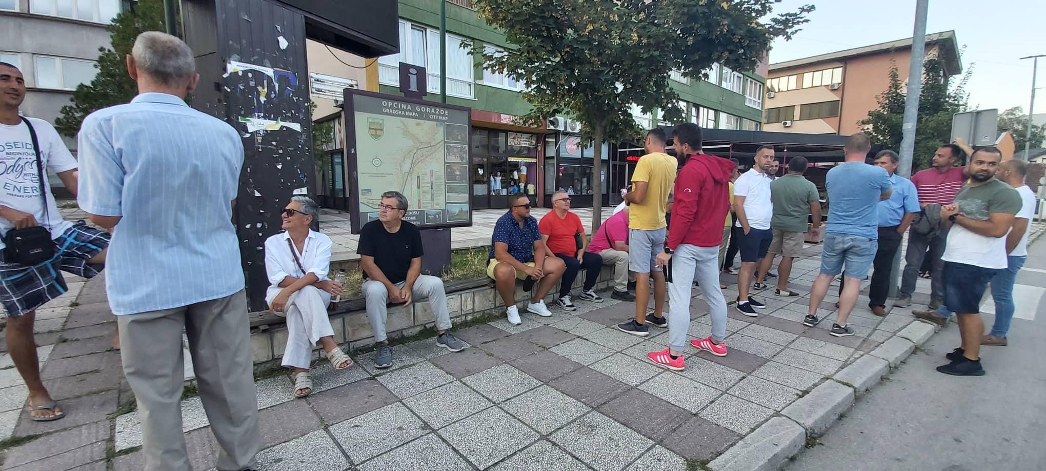 S protesta u Goraždu - Avaz