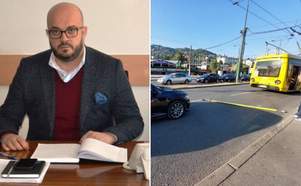 Ministar Šteta i Vlada KS bez komentara o trolejbusu s kojeg je pao dio na automobil: Srećom nije bilo povrijeđenih