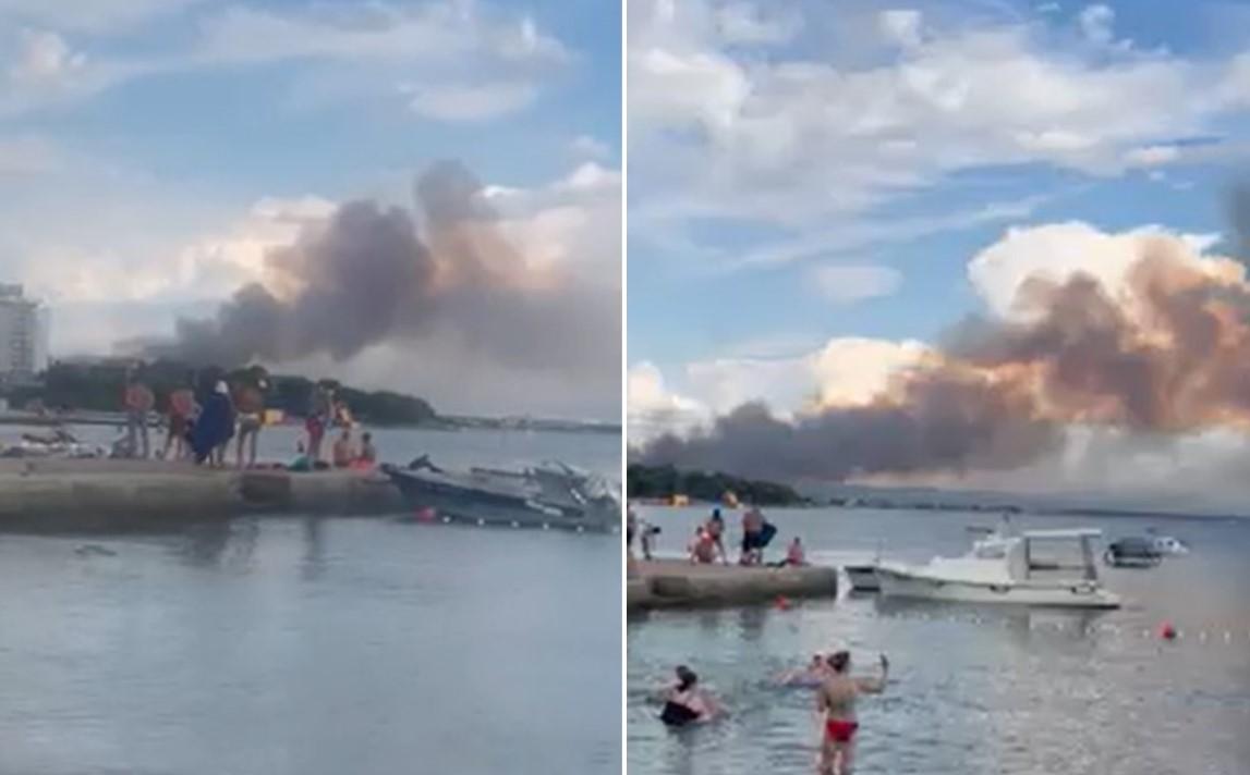 Video / Gašenje požara u Neumu otežava vjetar, situacija je teška