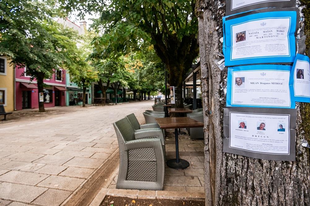 Cetinje: Ulice prazne nakon masakra, zatvoreni kafići i prodavnice